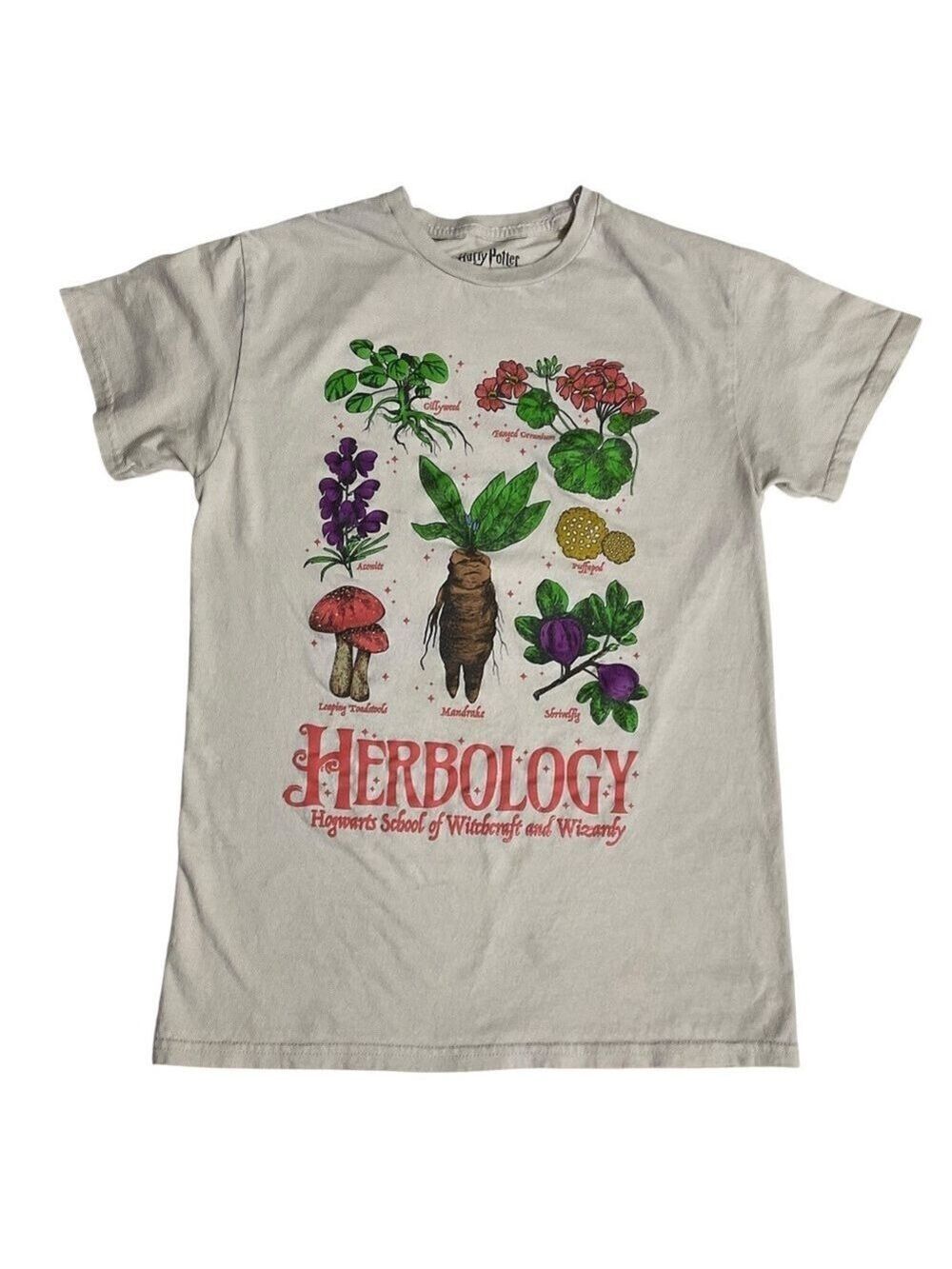 Harry Potter Herbology T-Shirt Women's Small Hogwarts Graphic Tee